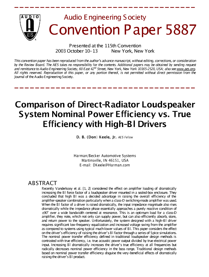Direct Radiator Loudspeaker at Jesse Eagle blog