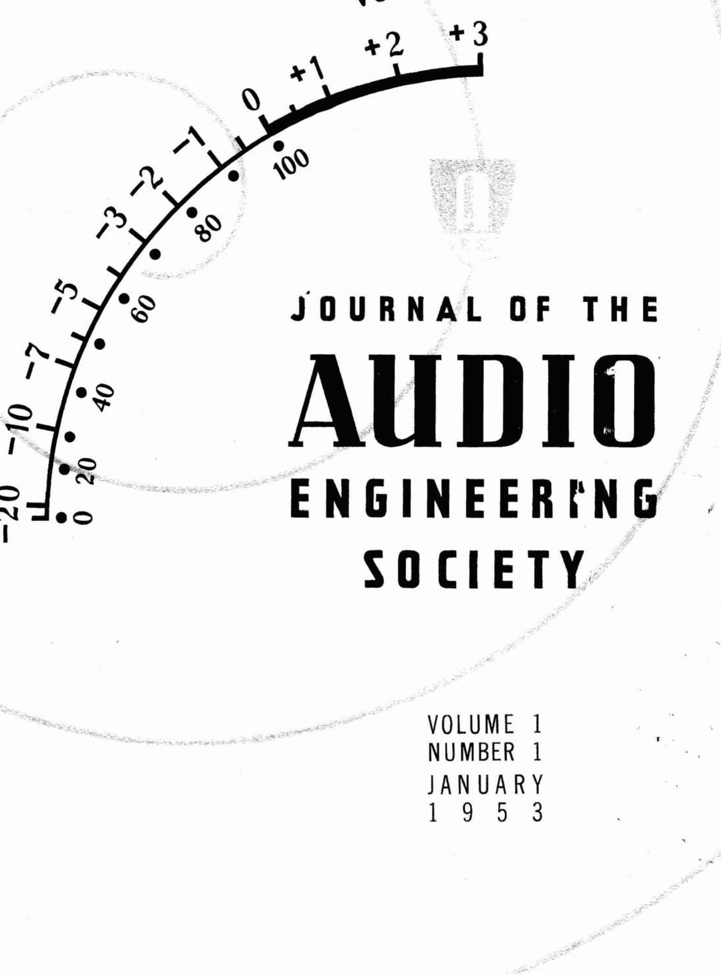 AES E-Library » Complete Journal Volume 1 Issue 1