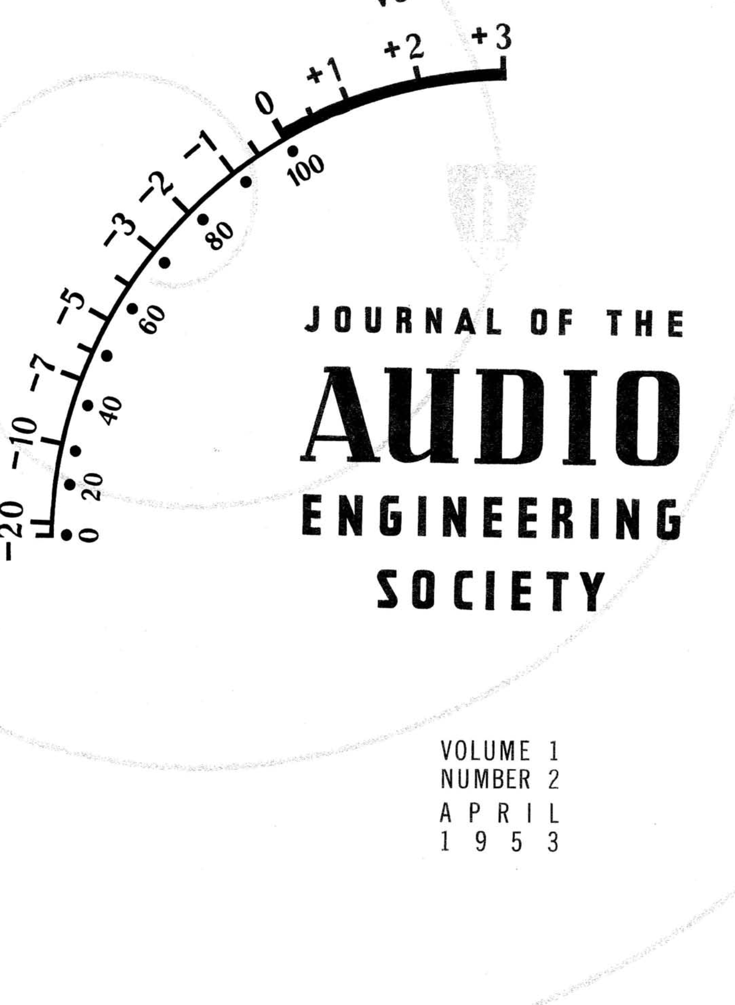 AES E-Library » Complete Journal: Volume 1 Issue 2