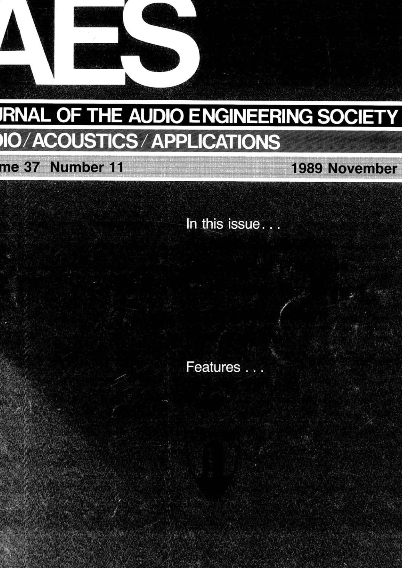 11 Issue AES E-Library Complete Volume Journal: 37 »