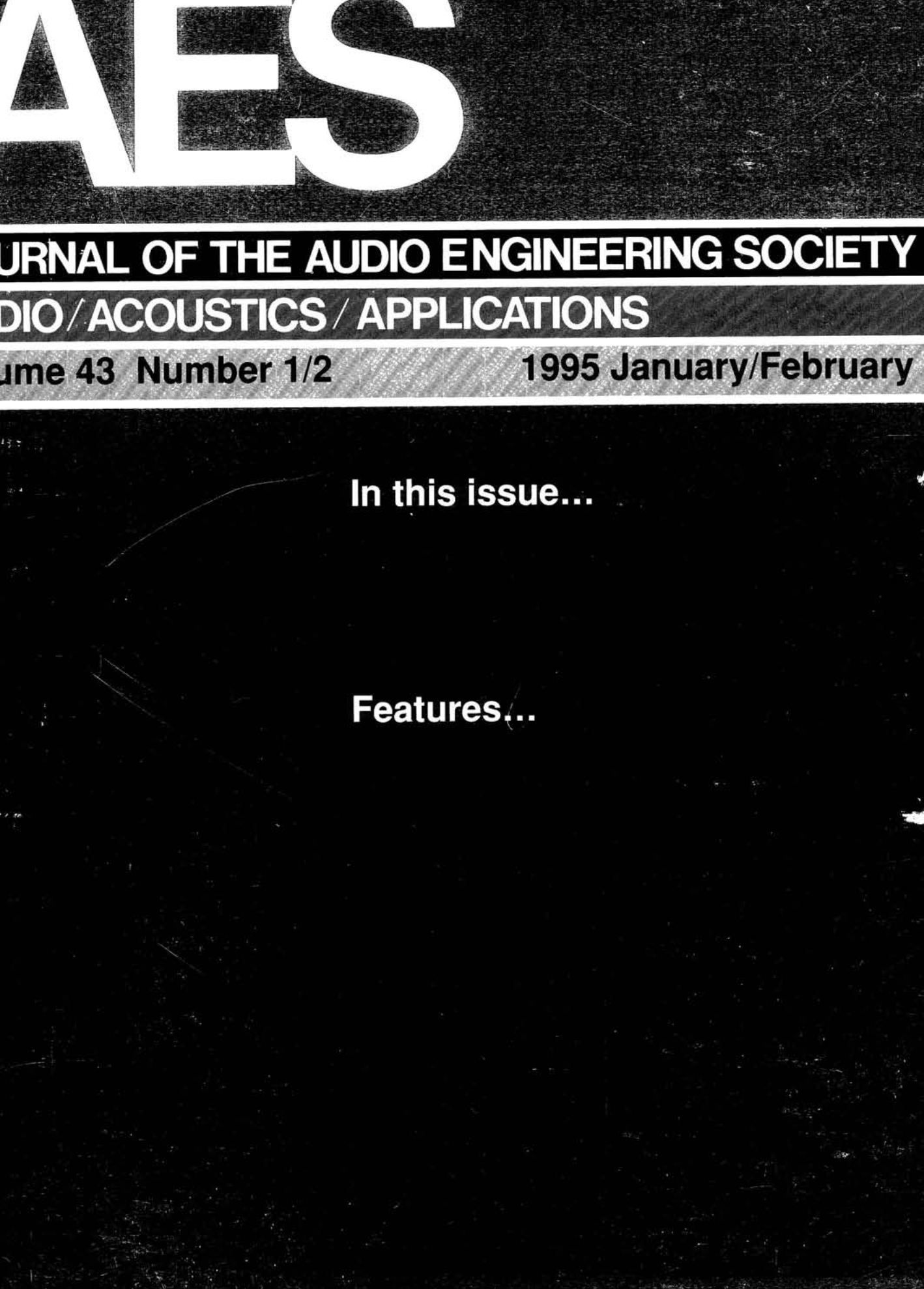 1418px x 1979px - AES E-Library Â» Complete Journal: Volume 43 Issue 1/2