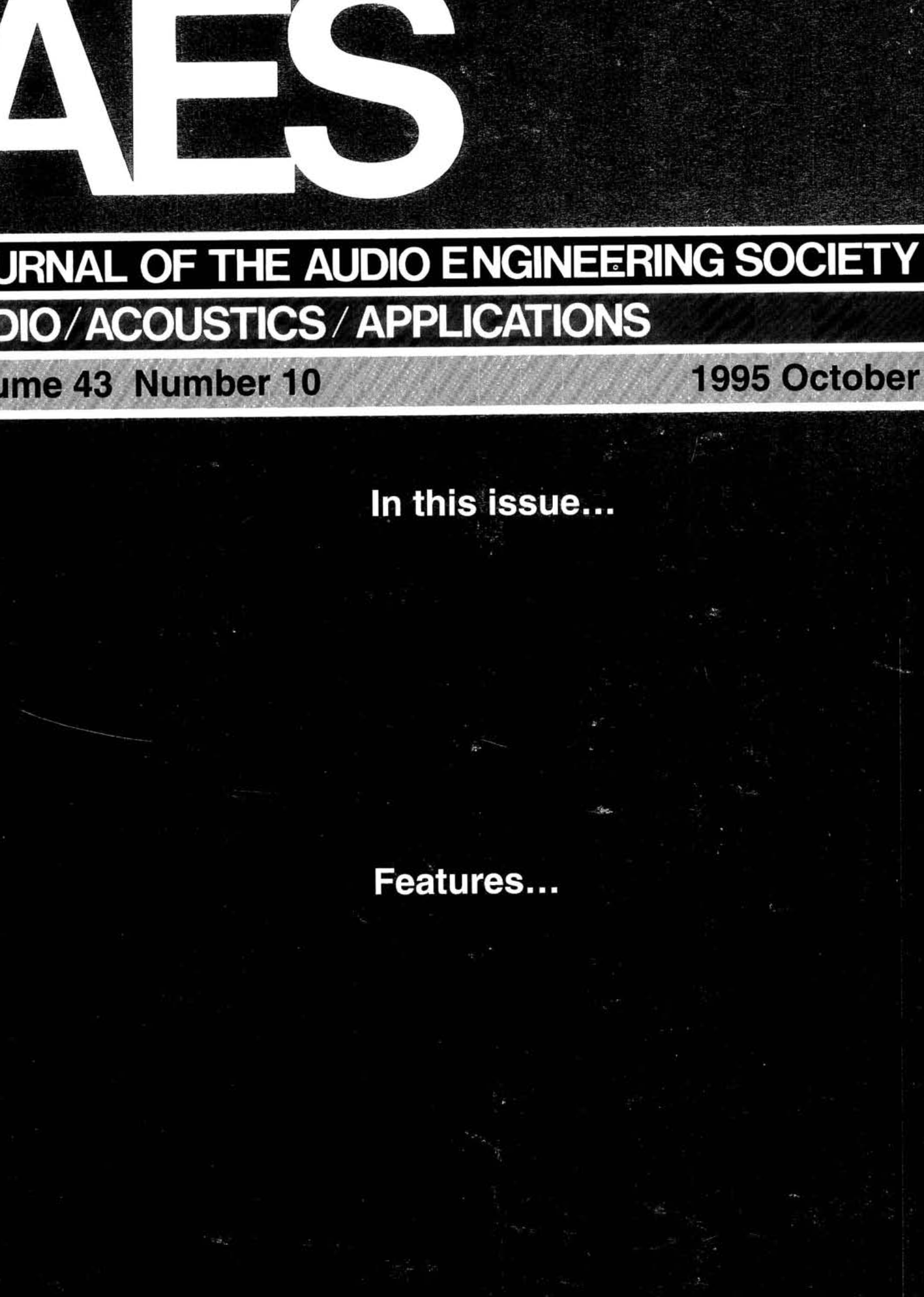 AES E-Library » Complete Journal Volume 43 Issue 10 pic