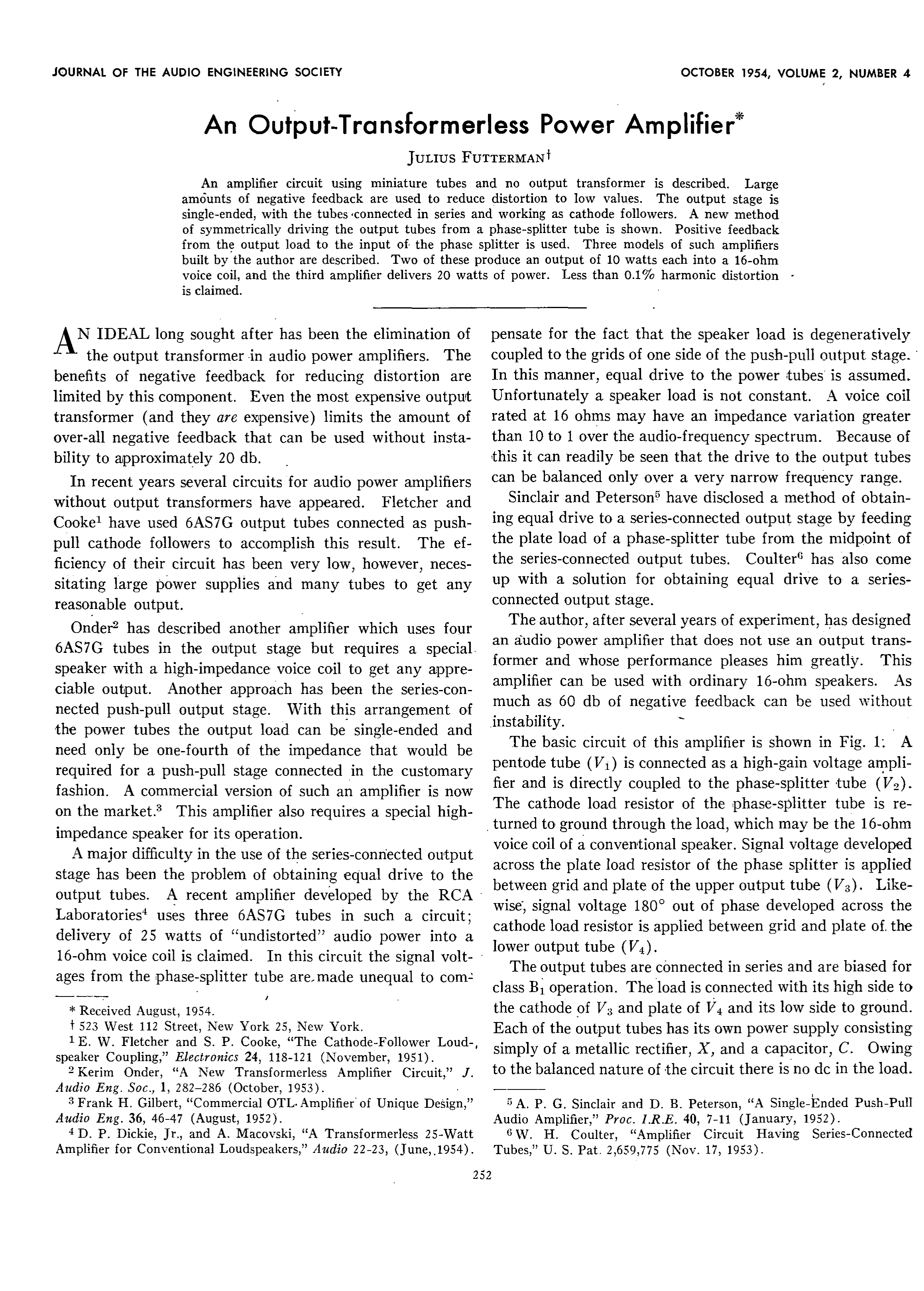 Scientific Journal Article Template Microsoft Word Chart Designs Aes E Library An Output Transformerless Amplifier Word Article Template As Well Journal With Scientific Microsoft