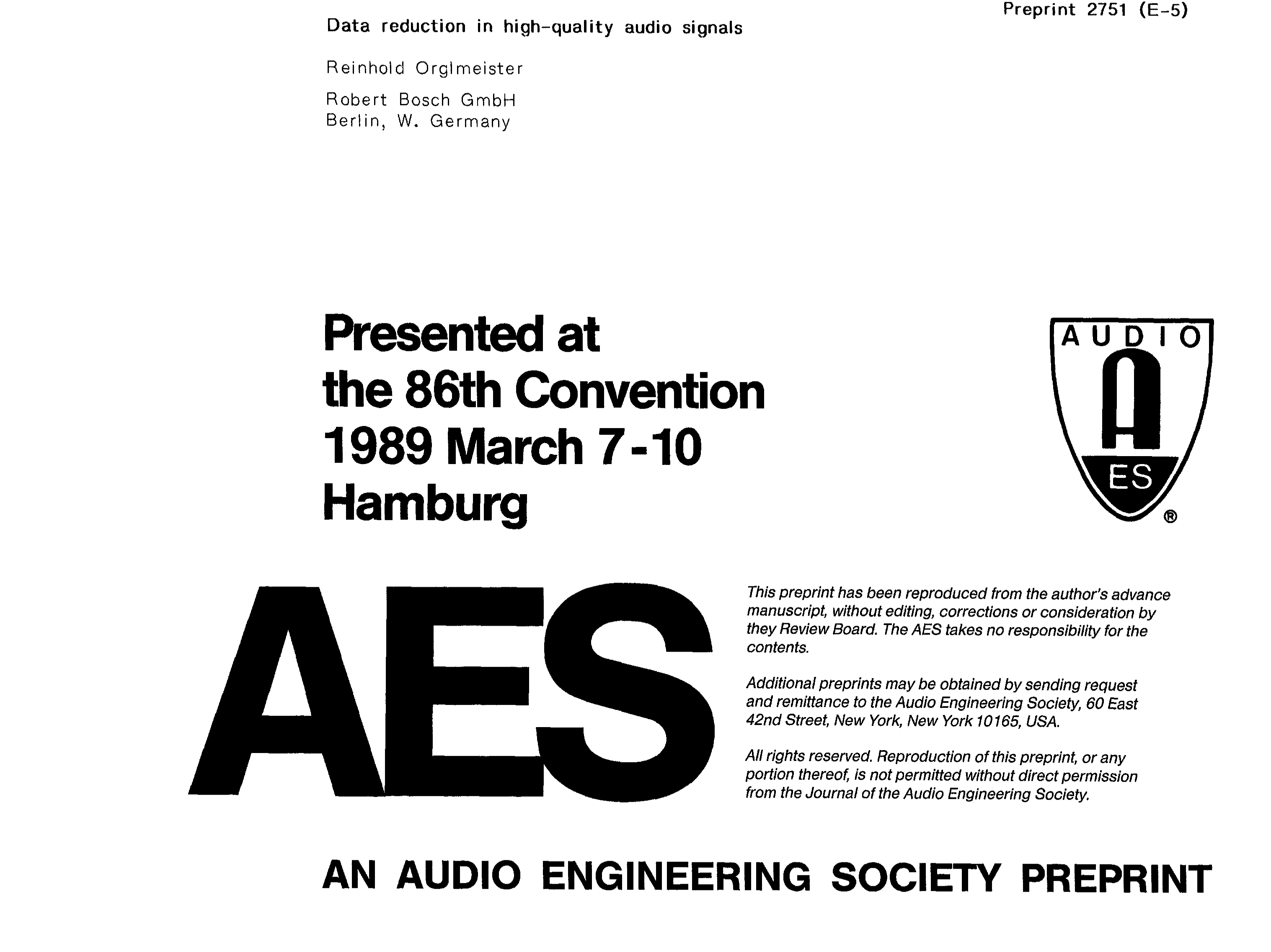 aes-e-library-data-reduction-in-high-quality-audio-signals