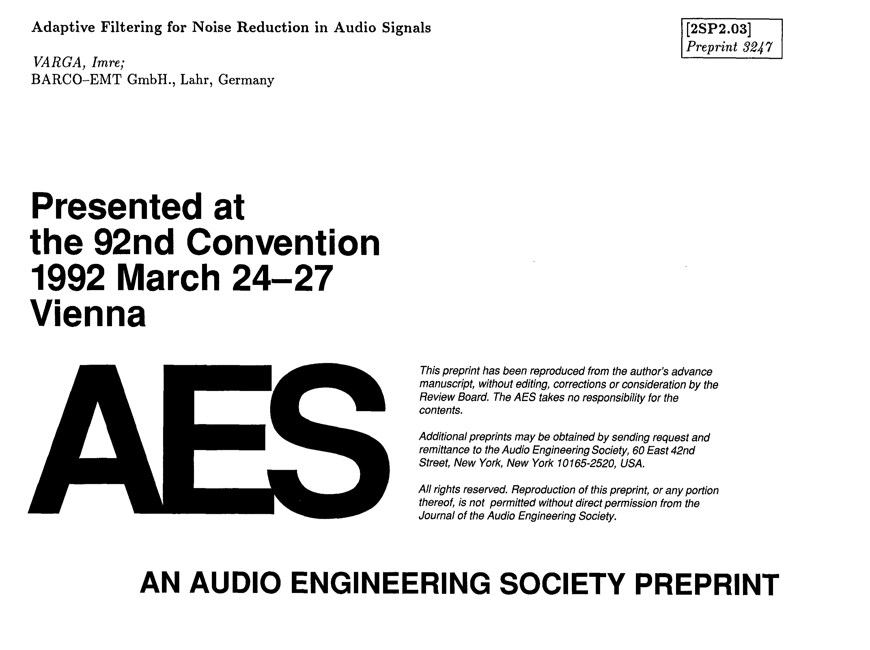 Other Terms For Noise Reduction